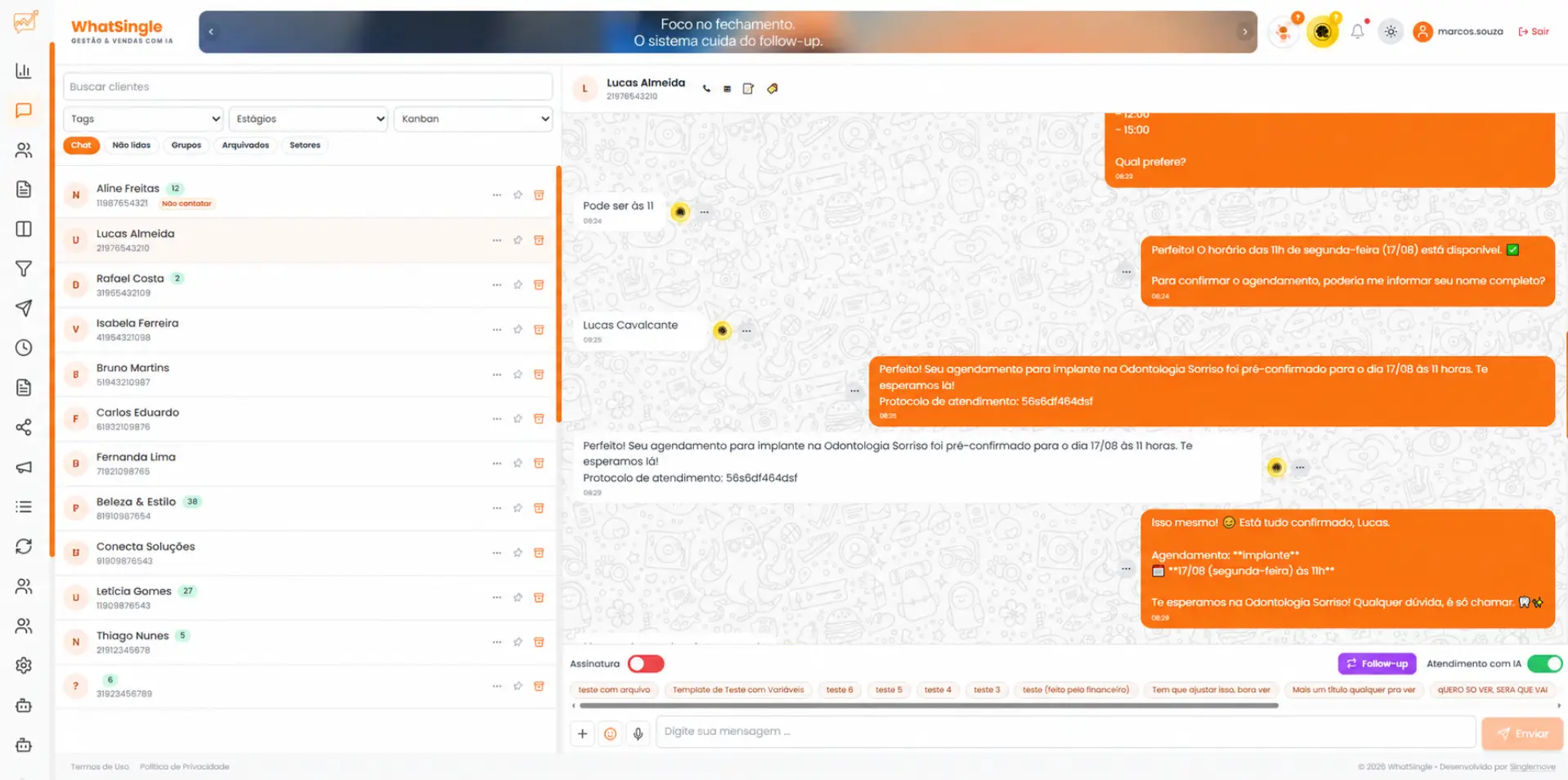 Atendimento automático com IA no WhatsApp